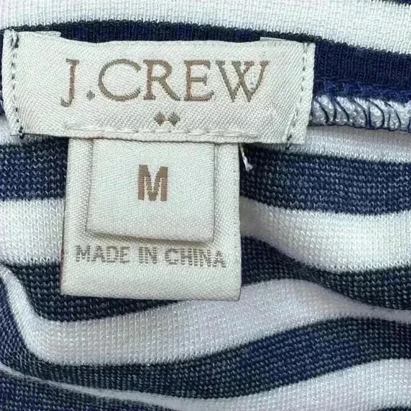 J. Crew Factory Women’s pullover dress striped navy/white Medium casual preppy - Picture 6 of 8